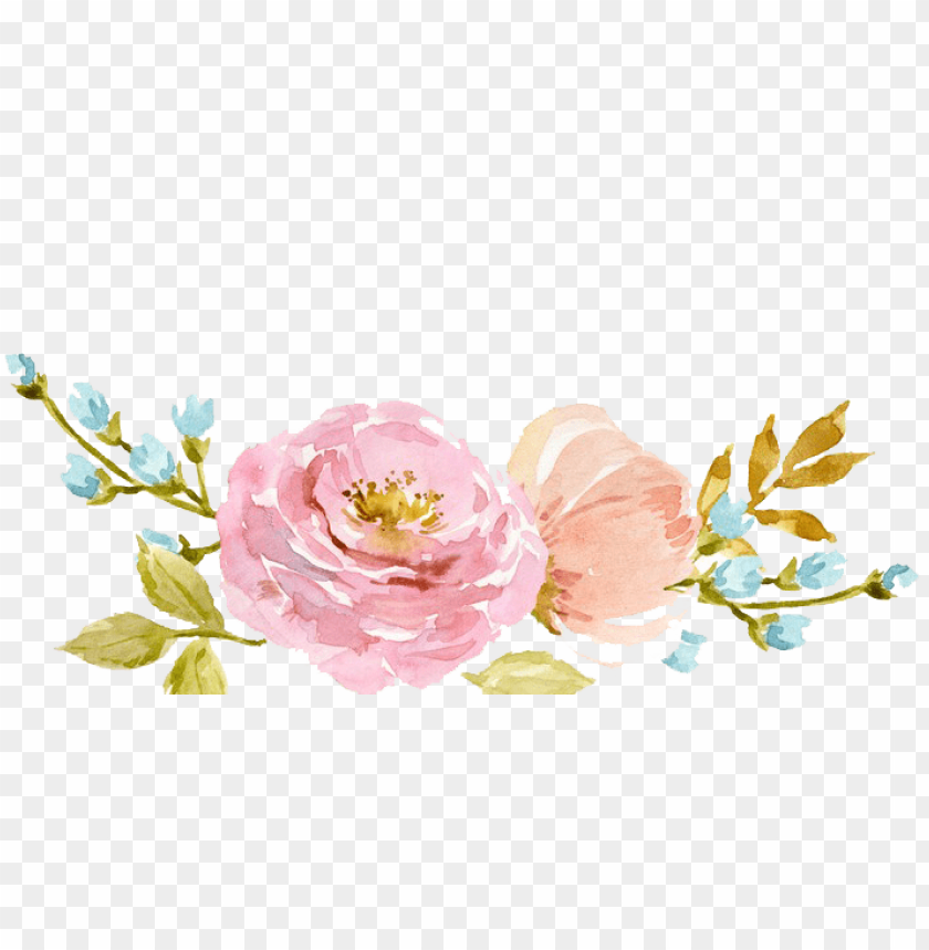 Transparent Watercolor Flowers Png Image With Transparent