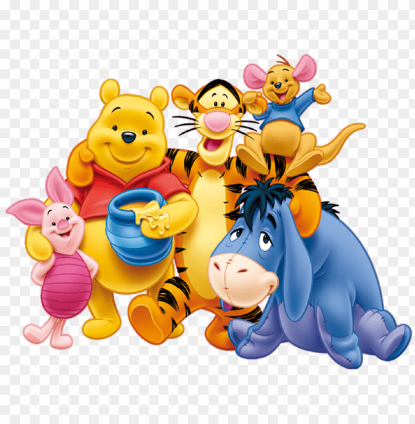 transparent winnie the pooh and friends clipart png photo - 46296