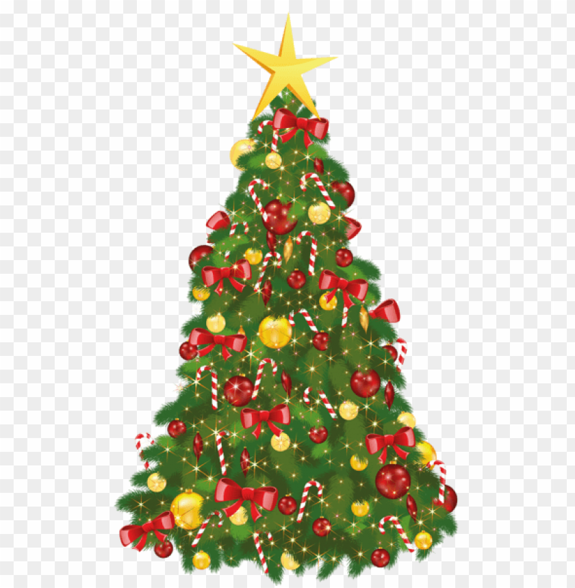 Transparent Xmas Tree With Star PNG Images