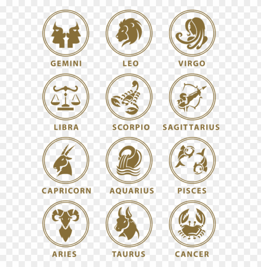 transparent zodiac signs set clipart png photo - 53389