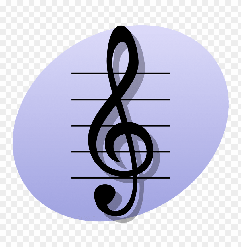miscellaneous, music symbols, treble clef blue background, 