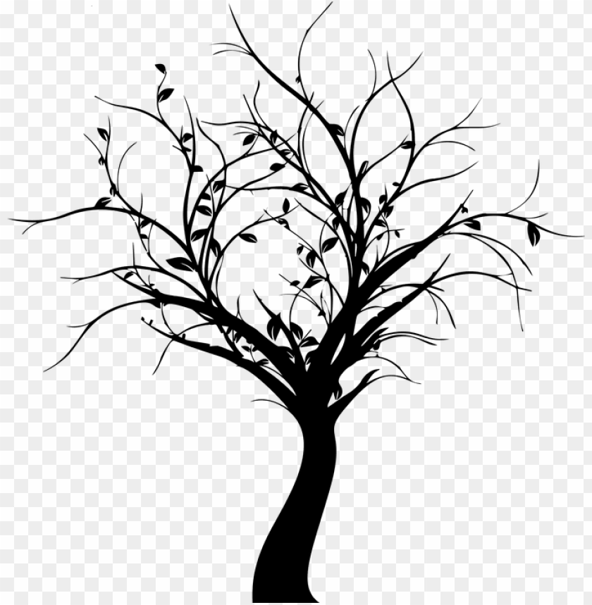 Tree Branch Silhouette Vector Graphics Stock Illustration Abstract Tree Silhouette Png Image With Transparent Background Toppng