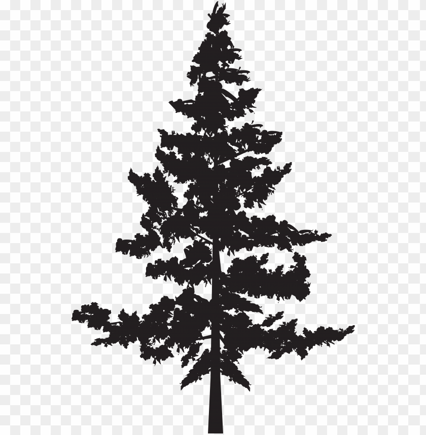 Tree Png  Ilhouette Clip Art Image - Pine Tree  Ilhouette PNG Image With Transparent Background