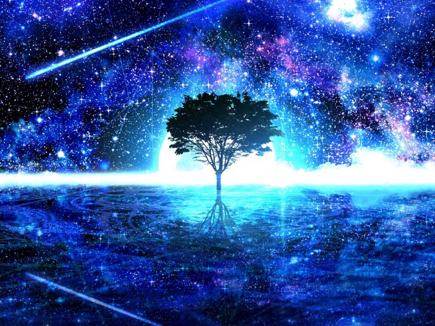 Tree Shine Art Stars Bright Png - Free PNG Images