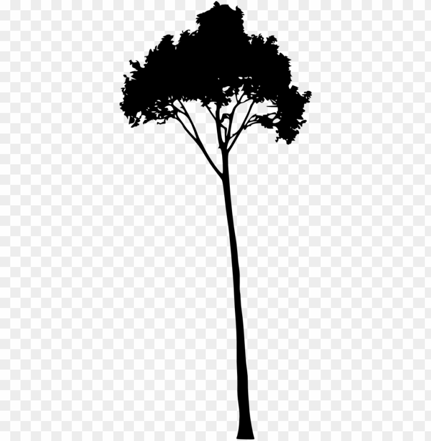 Transparent tree silhouette PNG Image - ID 3347