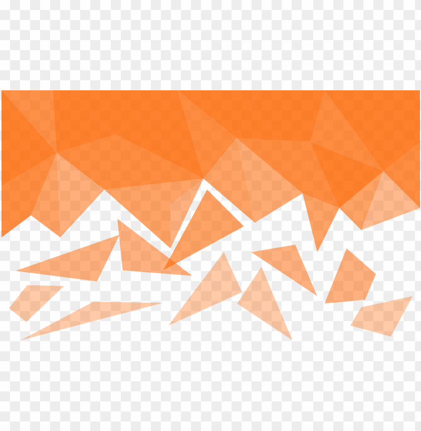 Triangle Background Png Orange Background PNG Image With Transparent  Background | TOPpng