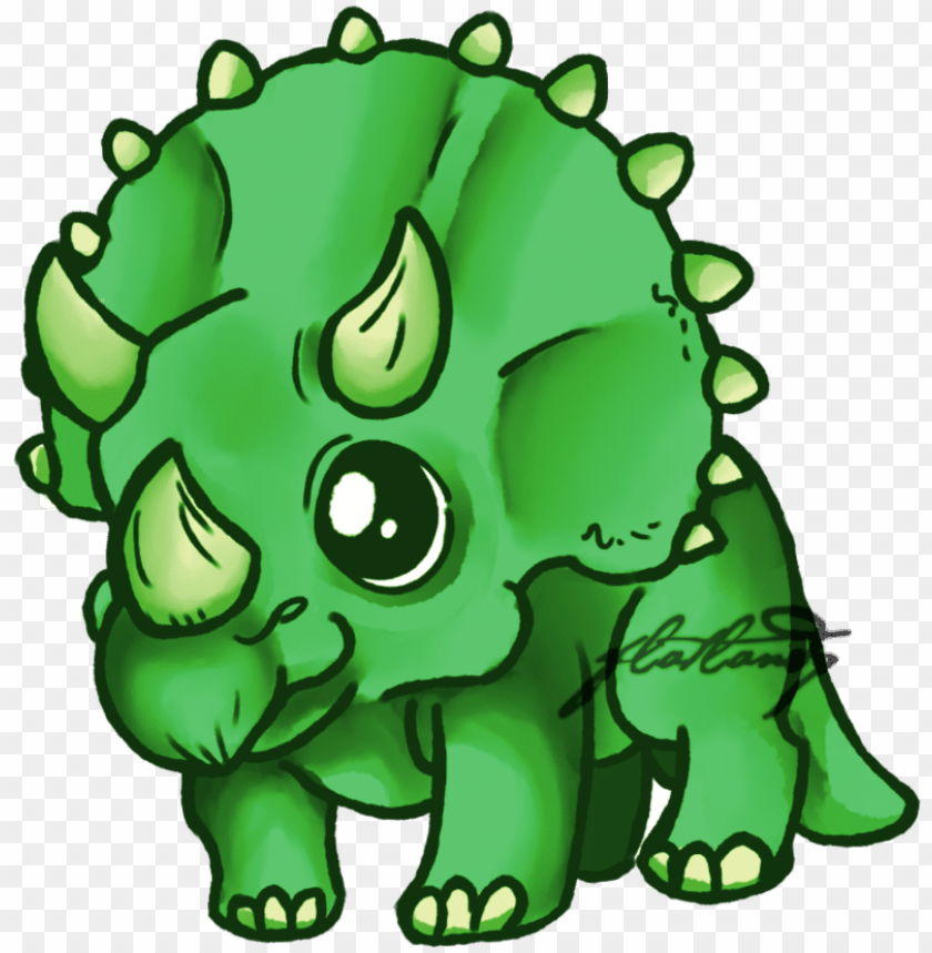 Triceratops By Flatlandq On Deviantart Dinosaur Tattoos Triceratops Cute Png Image With Transparent Background Toppng