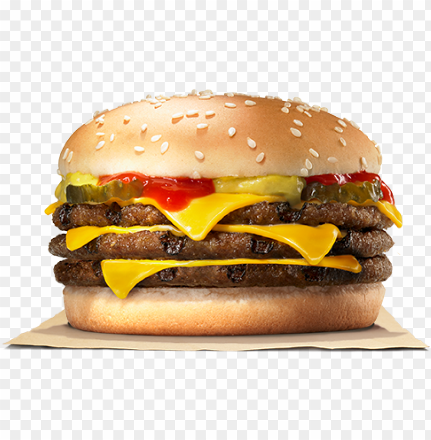 triple cheese burger burger ki PNG image with transparent background@toppng.com