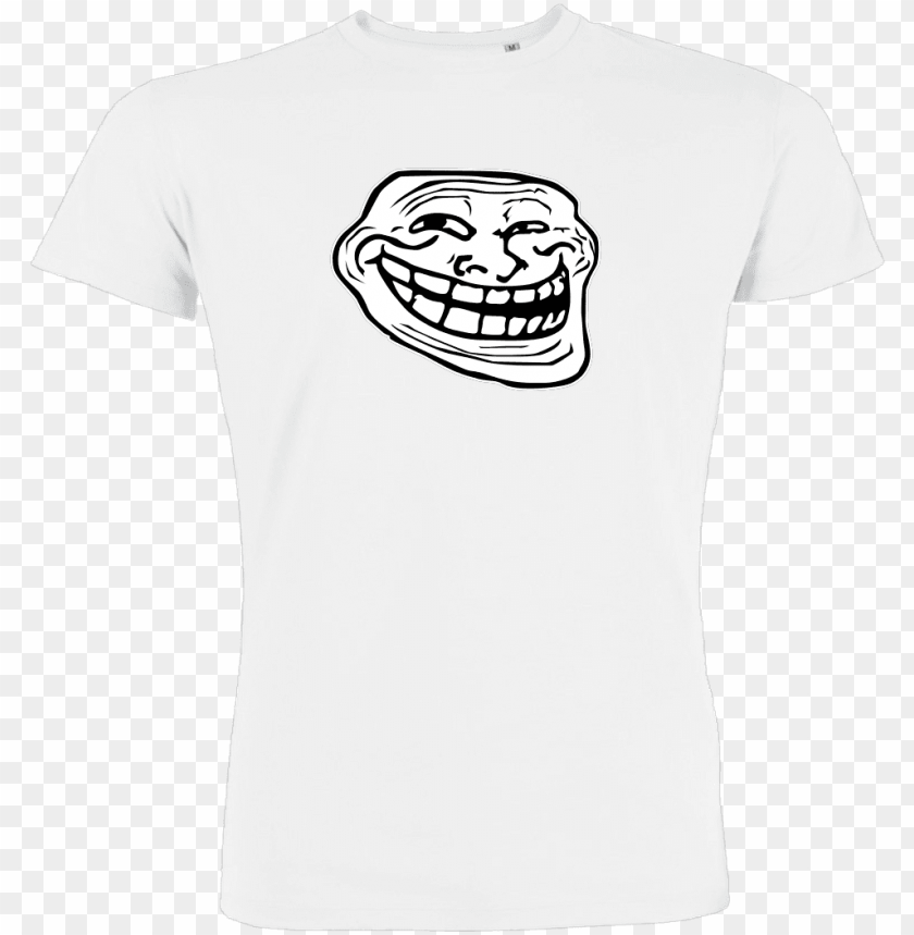Trollface T Shirt Stanley T Shirt White Png Image With Transparent Background Toppng - forever alone meme transparent t shirt roblox being
