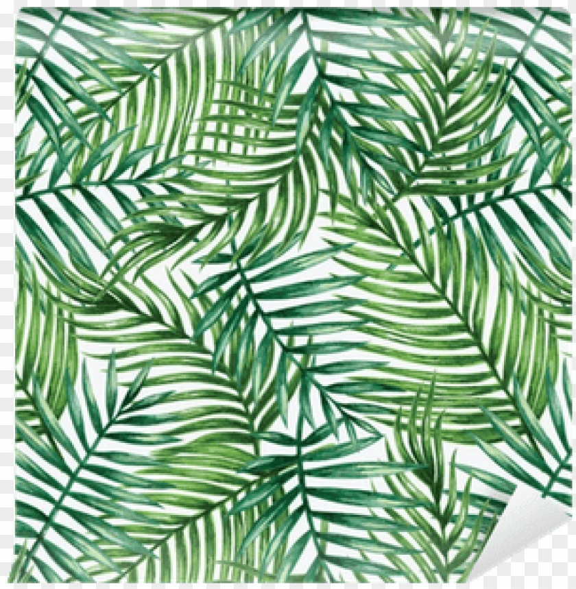 tropical leaves pattern watercolor PNG transparent with Clear Background ID 88291