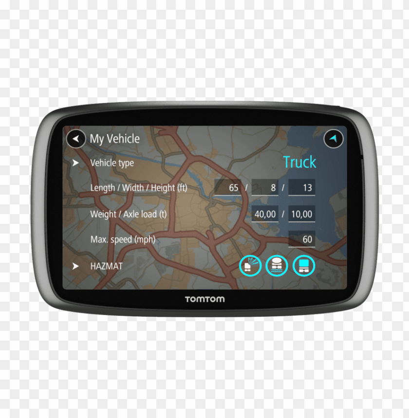 trucker 600 tomtom gps PNG transparent with Clear Background ID 118301