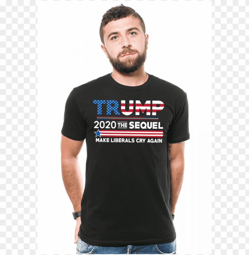 Trump 2020 Sequel T Shirt Donald Trump Maga Design Tee Shirt Anti Vega PNG Image With Transparent Background