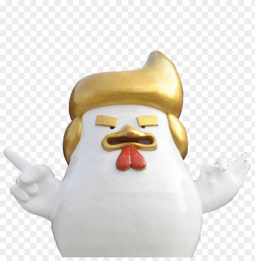 Trump Rooster Year Statue In China PNG Transparent With Clear Background ID 472068