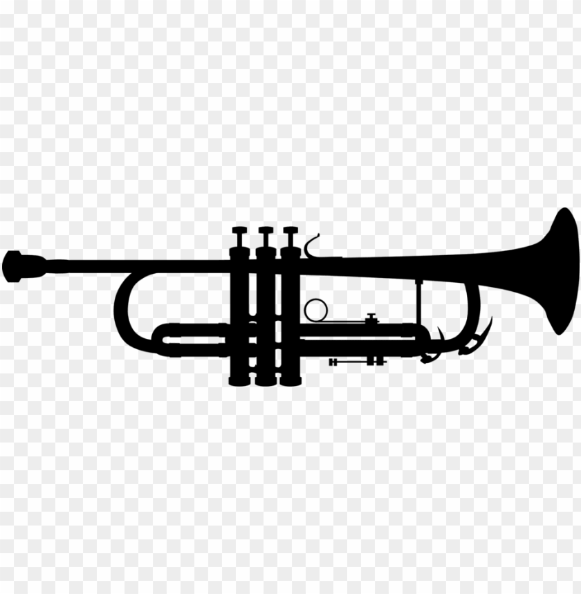 trumpet silhouette trumpet clipart PNG transparent with Clear Background ID 213420