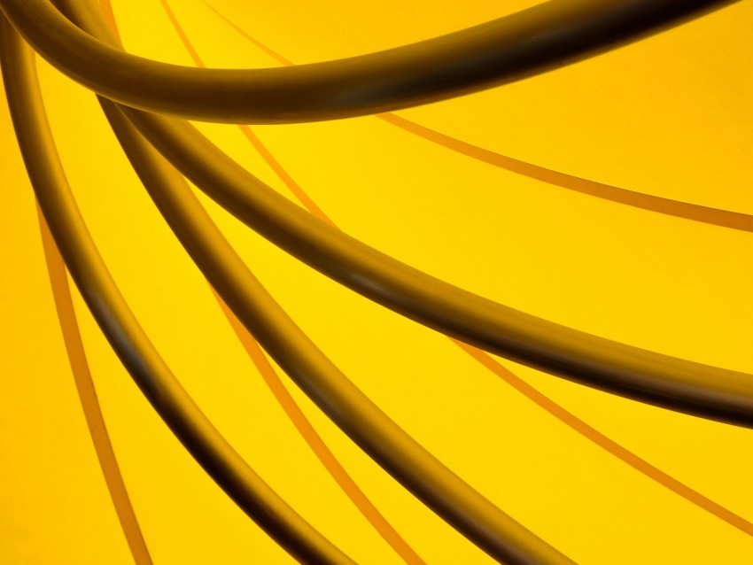 tube, yellow, shape, bends