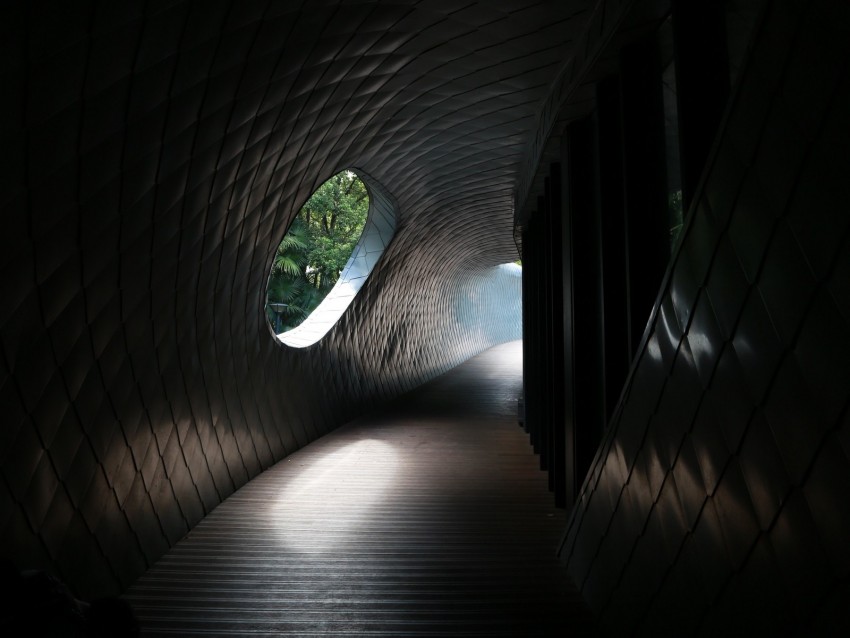 tunnel, corridor, dark, architecture, building