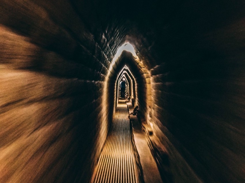 tunnel, dark, underground, backlight