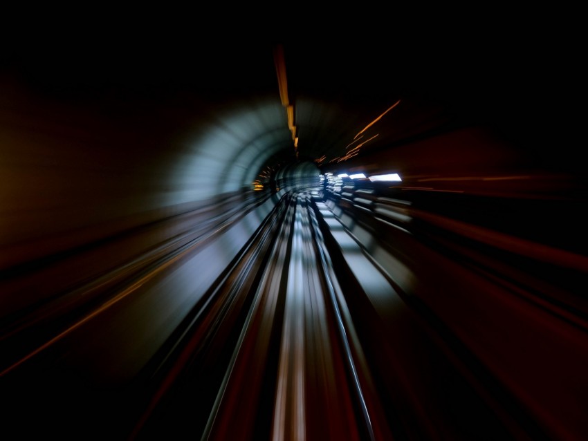 tunnel, motion, speed, dark, darkness