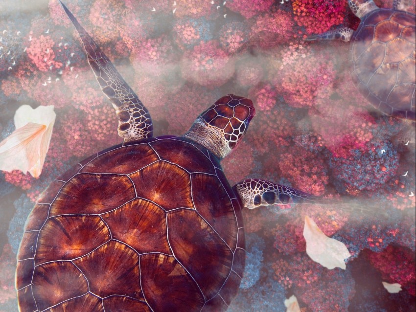 turtles, turtle, sea turtles, underwater world, wildlife