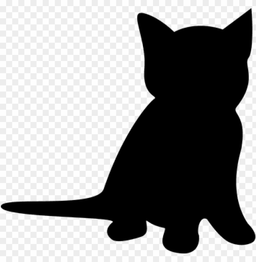 Tuxedo Cat Clipart Cat Silhouette Kitten Silhouette Clip Art Png