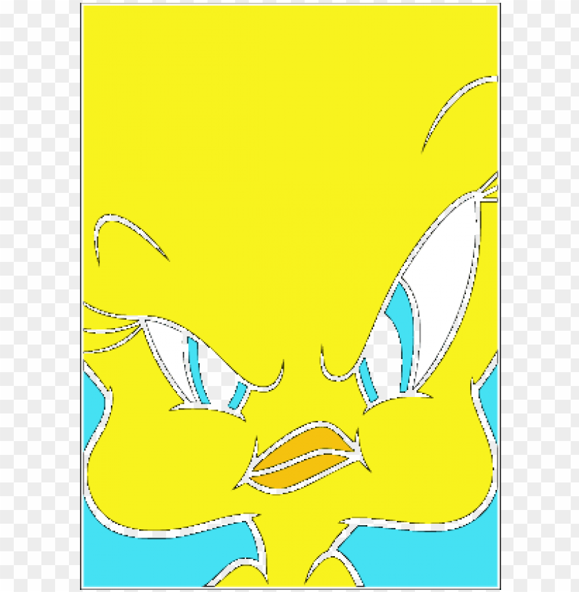 Tweety Clip Art - Looney Tune  Tweety Bird Angry PNG Image With Transparent Background