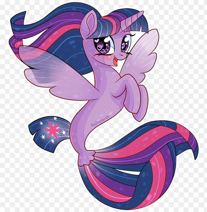 Twilight Sparkle Merpony - Twilight Sparkle Mermaid Clipart PNG Image With Transparent Background