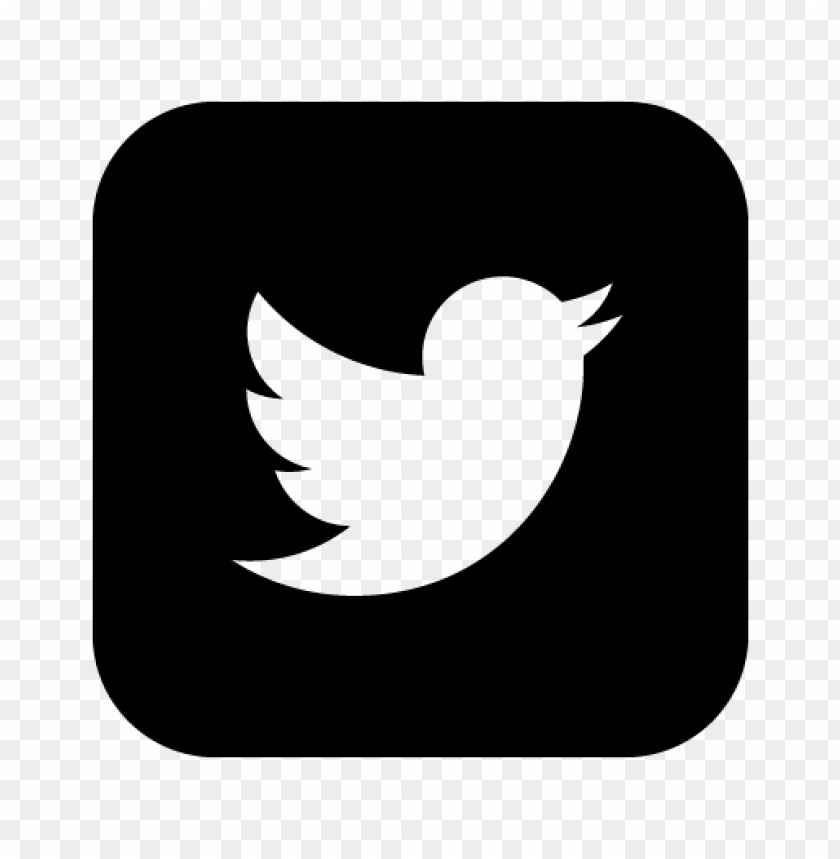  twitter icon vector black and white - 461155
