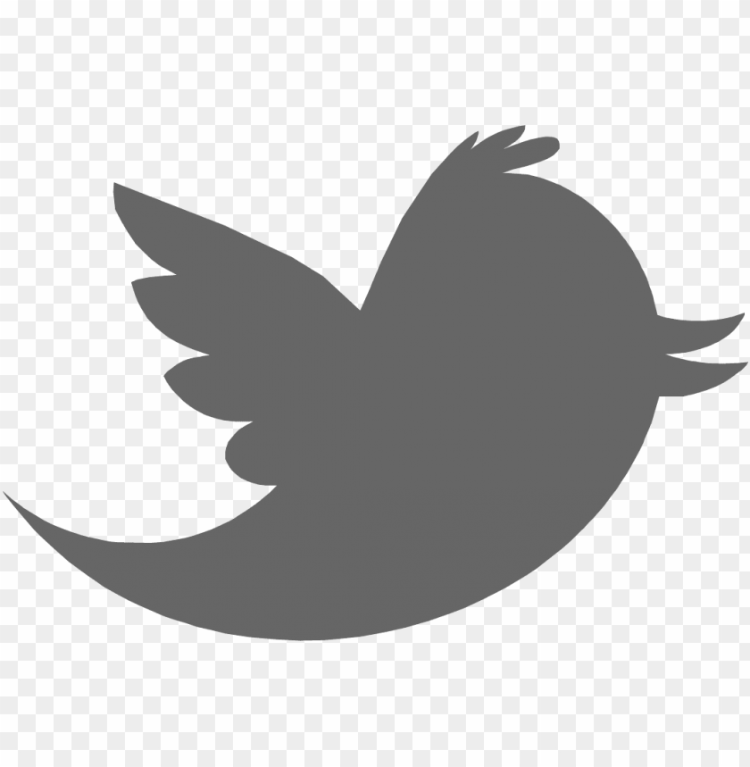 Twitter Logo Gray Png Image With Transparent Background Toppng