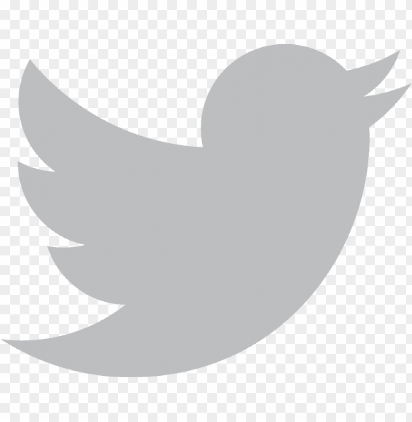 Twitter Logo Vector Grey Png Image With Transparent Background Toppng