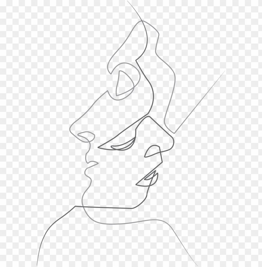 two faces in one drawi PNG transparent with Clear Background ID 178647