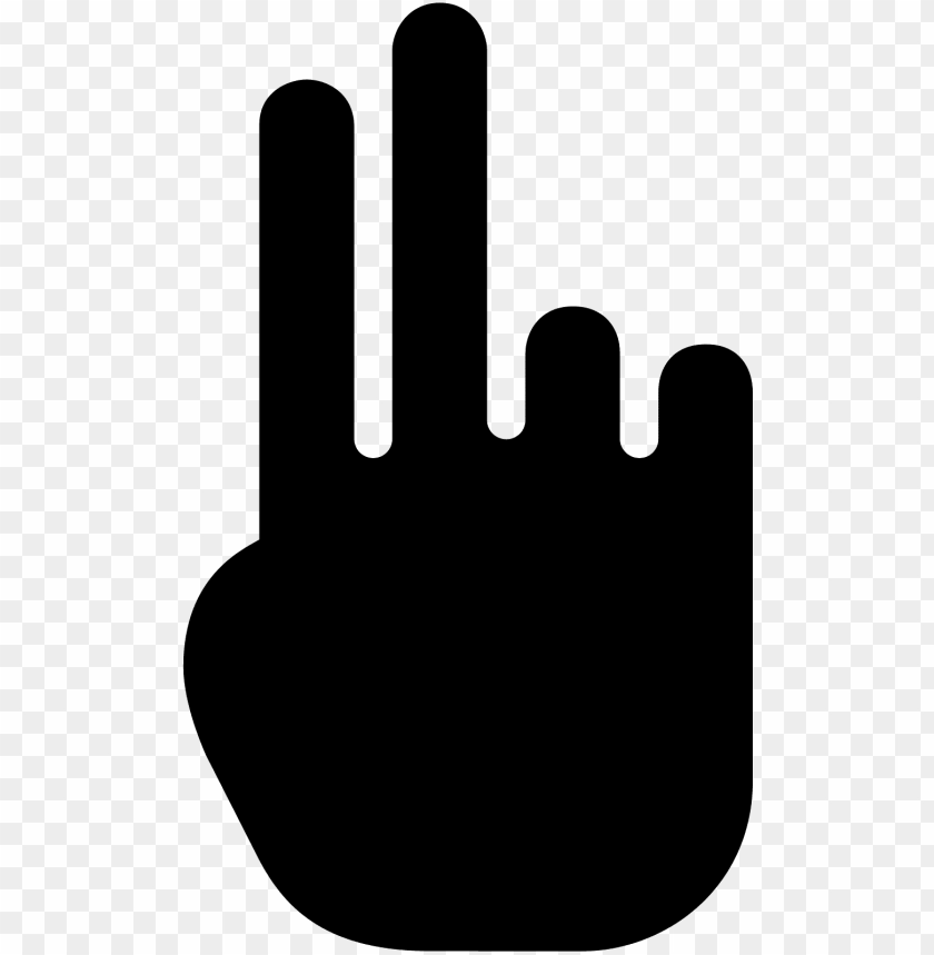 free PNG two fingers filled icon - hand icon one two png - Free PNG Images PNG images transparent