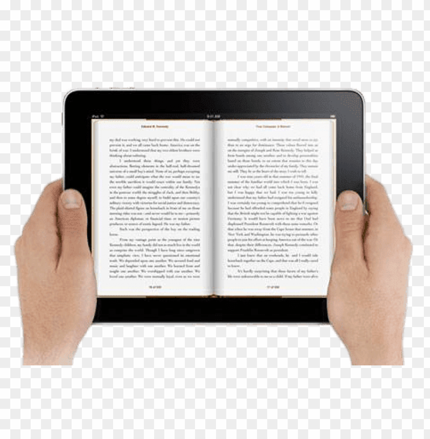 electronics, e-books, two hands holding e-book, 