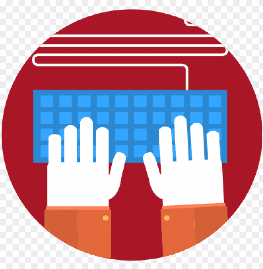 typing icon human typing icon png - Free PNG Images ID 125678