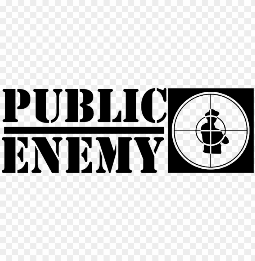 Public Enemy Logo - Black - Vancouver Rock Shop