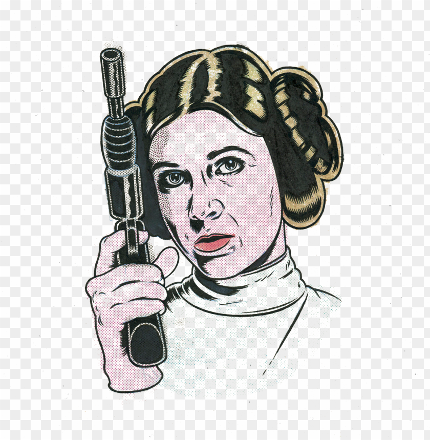 Ulp Celebrities By Ink Bad Company On Behance Leia Organa Png