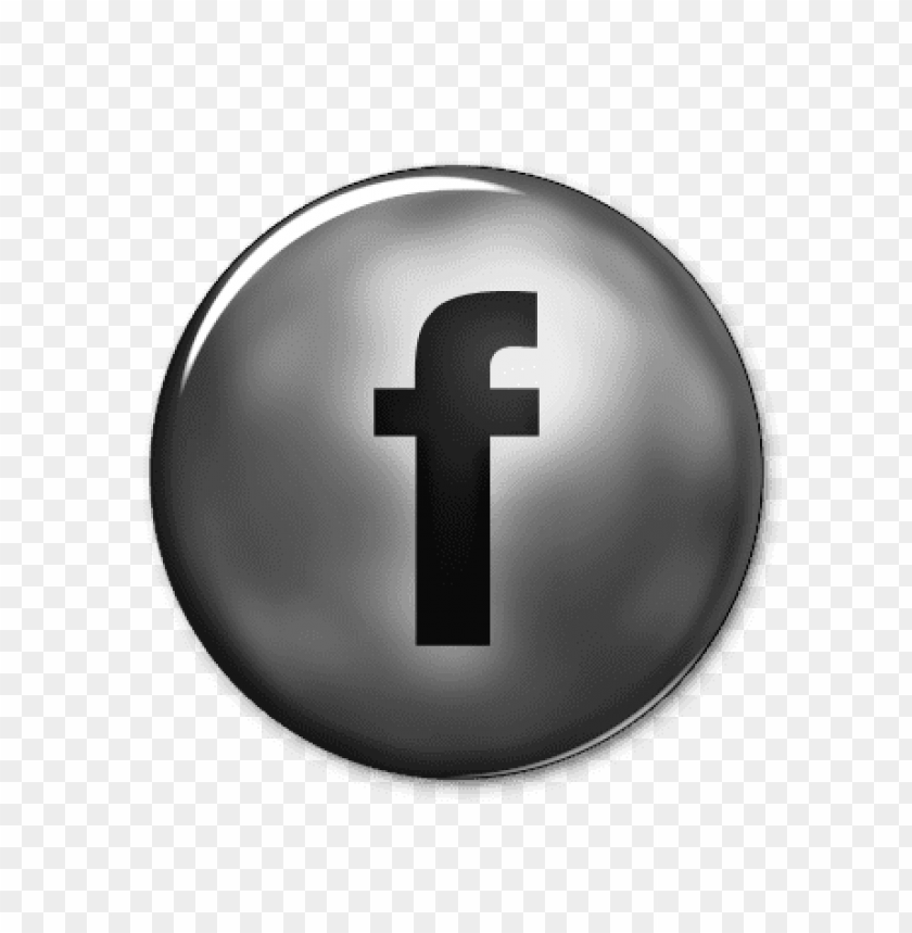 ultra glossy silver button fb facebook logo png - Free PNG Images ID 34102