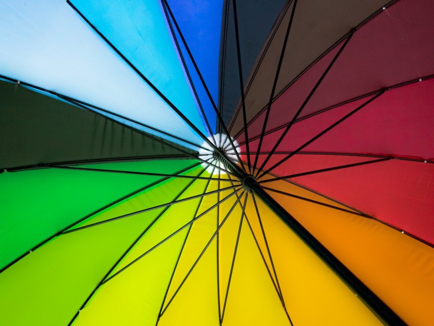 umbrella, colorful, bright, design, mechanism