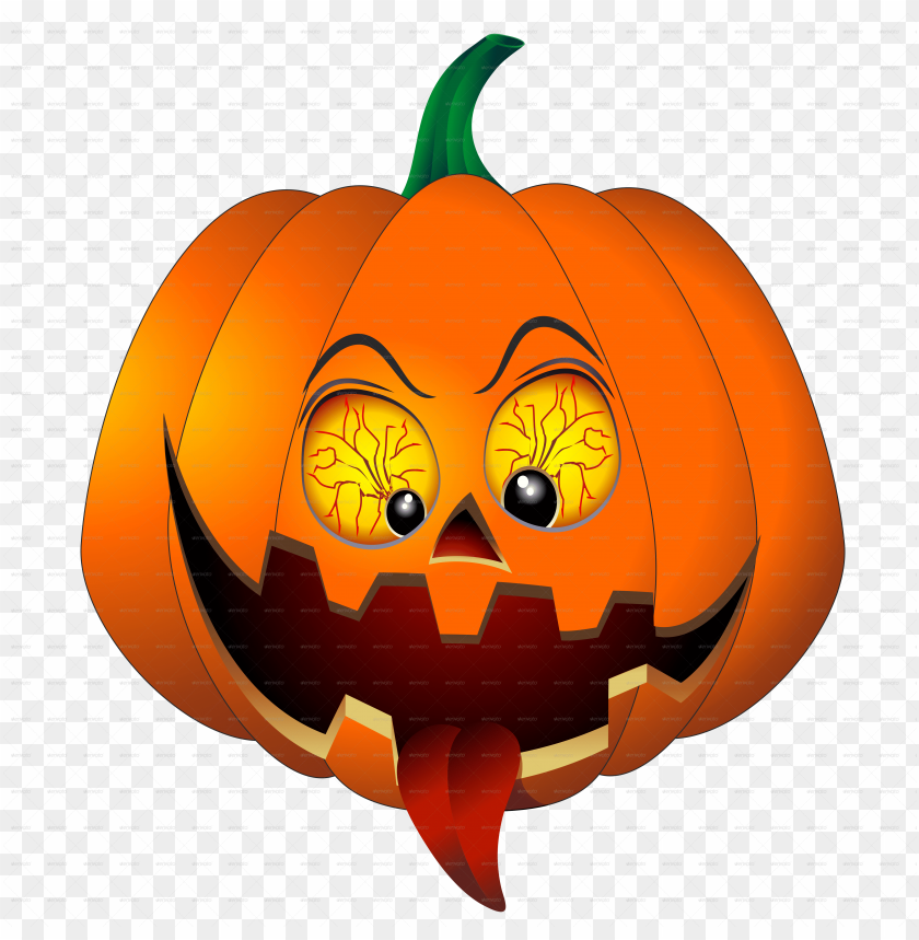 free PNG umkin vector cartoon pumpkin - scary pumpkin vector PNG image with transparent background PNG images transparent