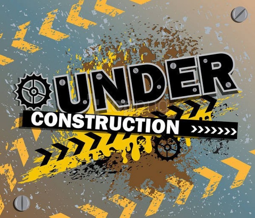 Under Construction 4k Wallpaper PNG Transparent Background