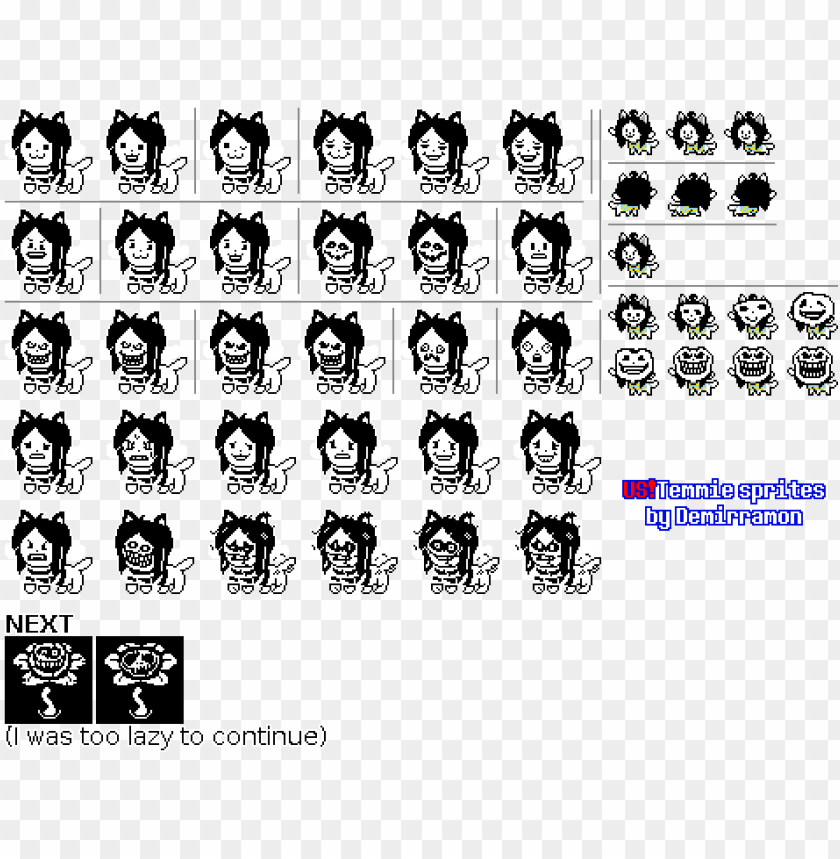 free PNG underswap temmie sprite sheet - sprite PNG image with transparent background PNG images transparent