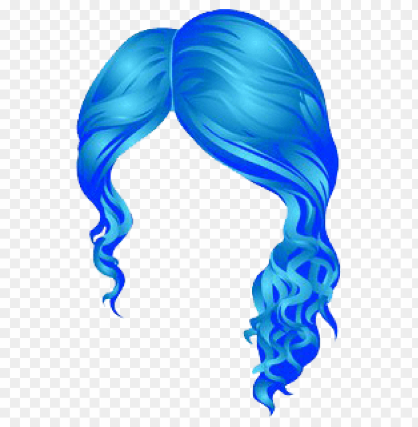 Underwater Curly Sideswept Hair Blue Png Free Png Images Toppng