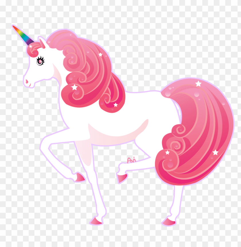 Rainbow Unicorn Head Clipart