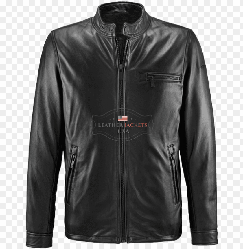 free PNG unique protective black biker leather jacket - leather jacket PNG image with transparent background PNG images transparent