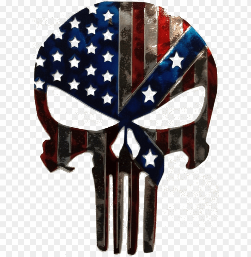 unisher americanconfederate flag punisher skull PNG transparent with Clear Background ID 223546