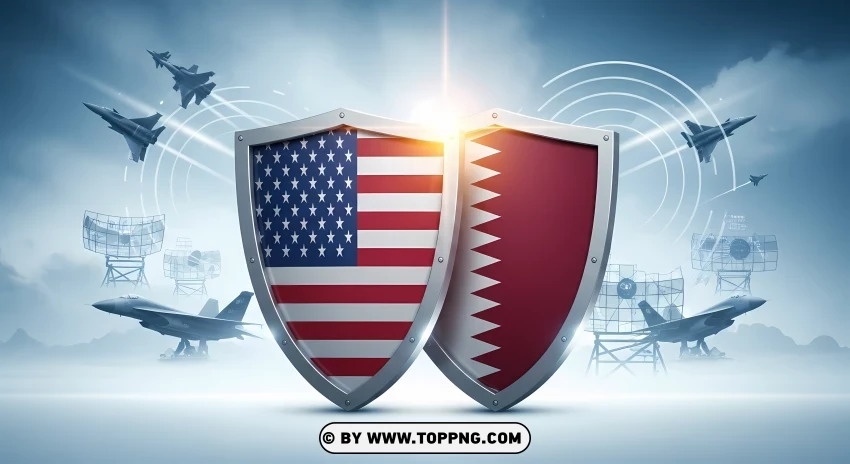 United States Qatar Air Defense Partnership PNG Transparent Background