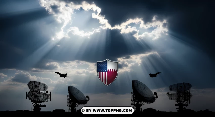 United States Qatar Air Defense Storm PNG Transparent Background