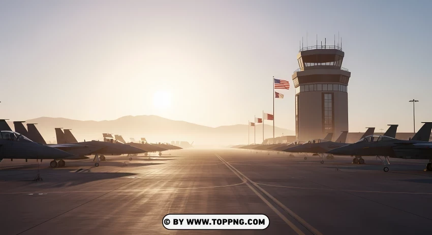 United States Qatar Airbase Panorama PNG Transparent Background
