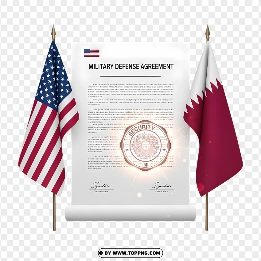 United States Qatar Defense Agreement Document PNG Transparent Background