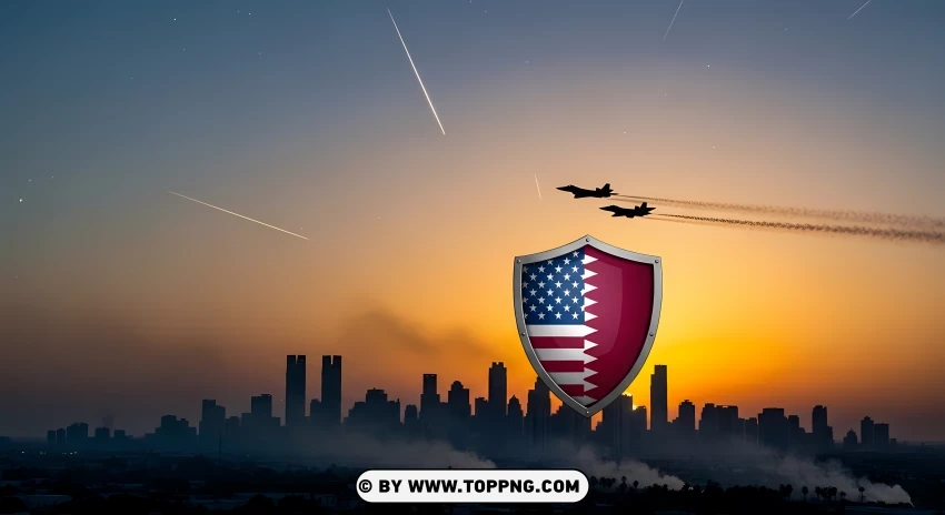 United States Qatar Defense Twilight PNG Transparent Background