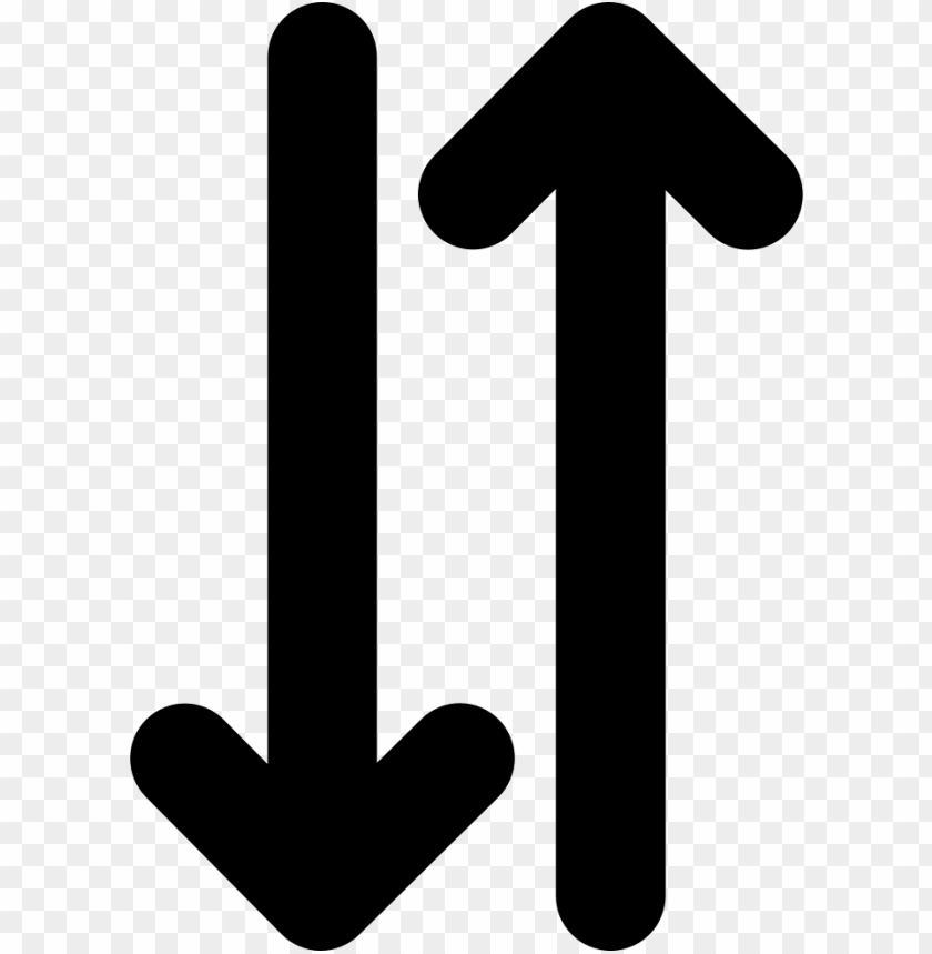 Up And Down Arrow Png One To Two Arrows Png Image With Transparent Background Toppng
